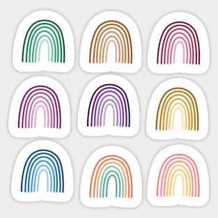 Boho rainbow Sticker